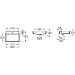 Roca A327693000 Tura 掛牆面盆